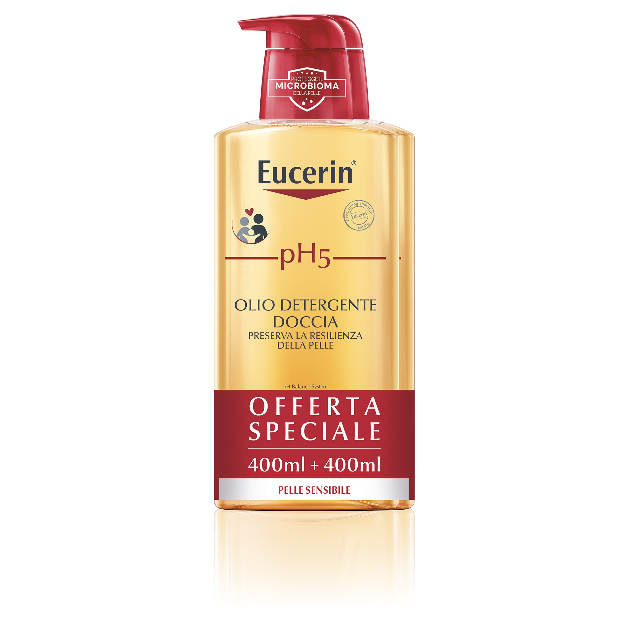 Eucerin Olio Detergente Doccia Bipack 400+400ml