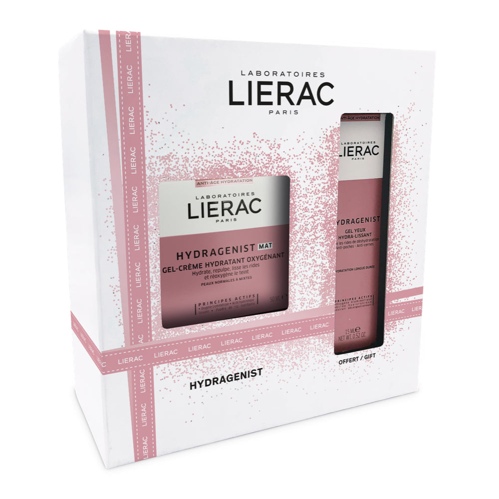 Lierac Cofanetto Hydragenist Mat Gel-crema+contorno Occhi