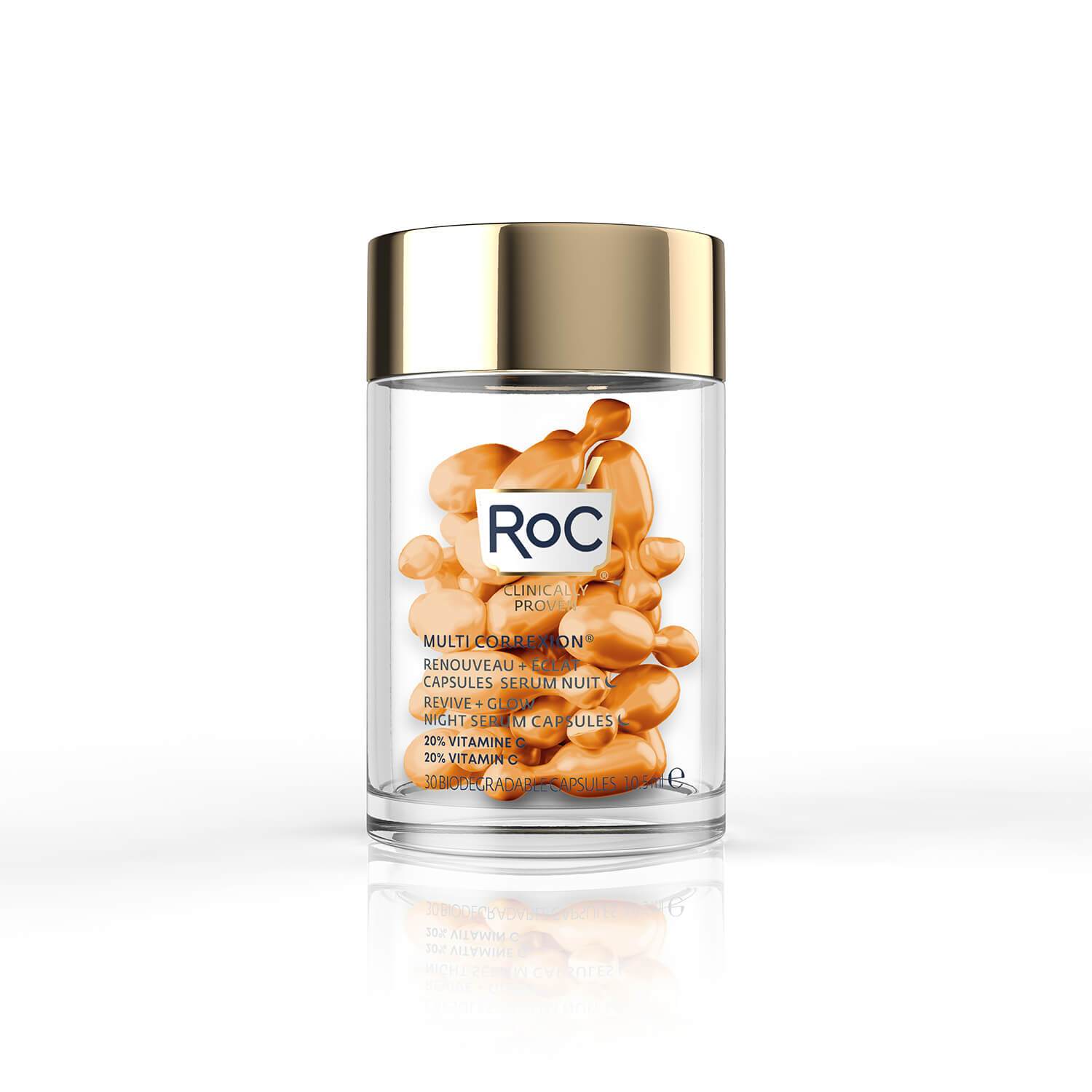 Roc Multi Correxion Revive+glow Siero Notte In Capsule