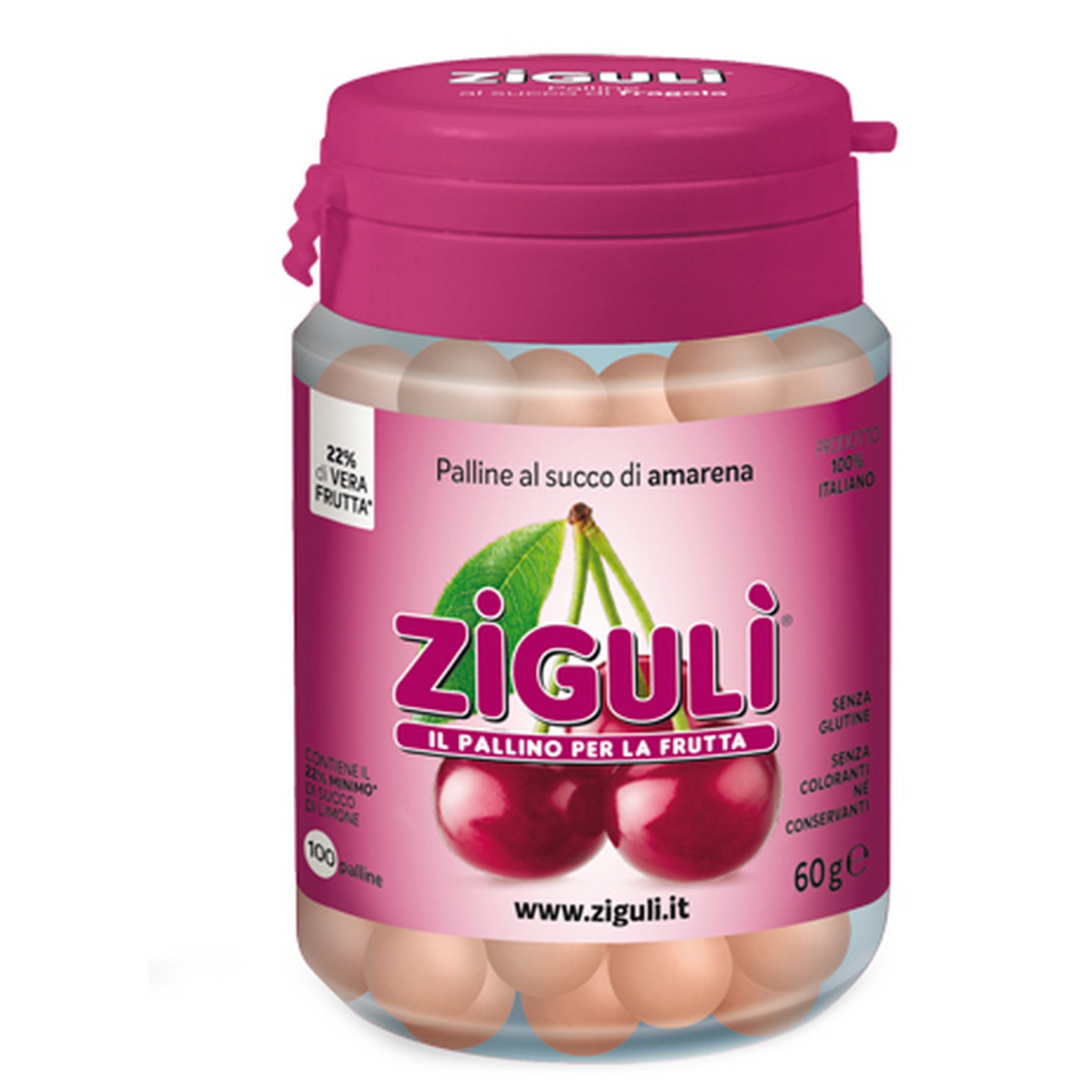 Ziguli Amarena 100palline 60g