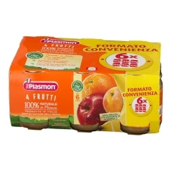 Plasmon Omogeneizzati 4 Frutti 6x104g