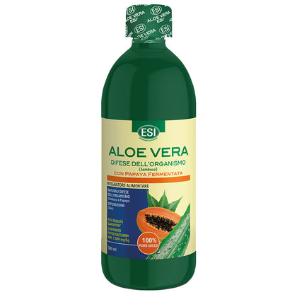 Esi Aloe Vera Succo Con Papaya Fermentata E Sambuco 500ml