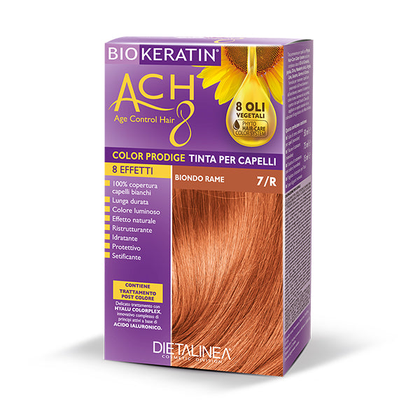 Biokeratin Ach8 Tinta Capelli Biondo Rame 7/r