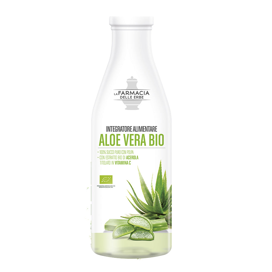 Farmacia Delle Erbe Aloe Vera Bio Succo Puro E Polpa 1l