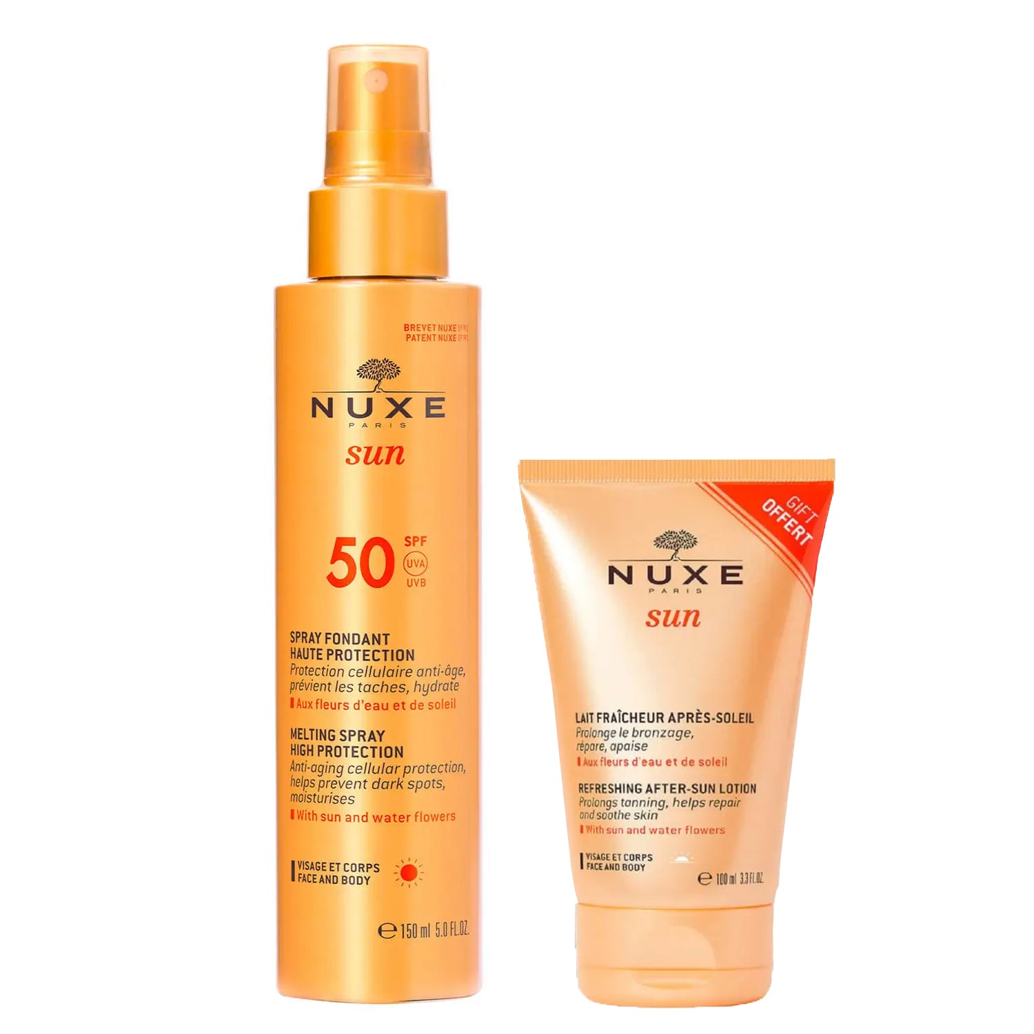 Nuxe Sun Spray Spf50 150ml + Latte Doposole 100ml