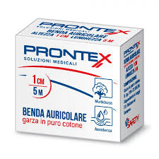 Prontex Benda Auricolare In Puro Cotone 1cm X 5m