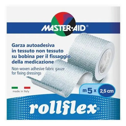 Master Aid Rollflex Garza Autoadesiva In Tnt 5mx2,5cm