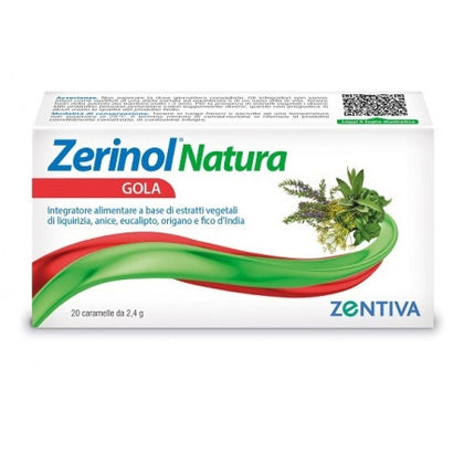 Zerinol Natura Gola 20 Caramelle