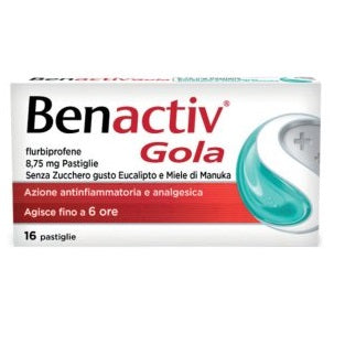 Benactiv Gola Eucalipto E Miele Di Manuka 16 Pastiglie