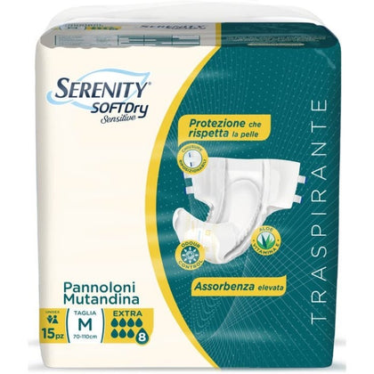 Serenity Sensitive Pannolone Mutandina M Extra 15 Pezzi
