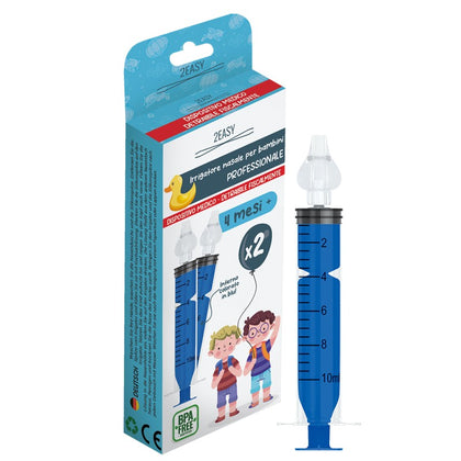 2easy Siringa Lavaggio Nasale Blu Con Oliva 2 Pezzi