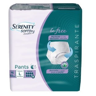 Serenity Soft Dry Pants Maxi L 10 Pezzi