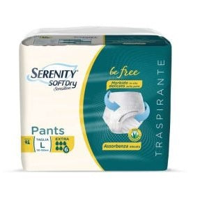 Serenity Softdry Sensitive Pants Extra L 12 Pezzi