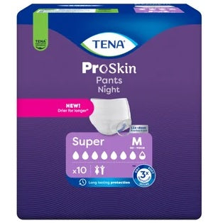 Tena Proskin Pants Night Super M 10 Pezzi