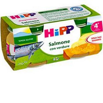 Hipp Omogeneizzato Salmone/verd2x80