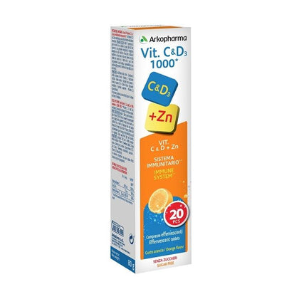 Vitamine C E D+zinco 20 Compresse Effervescenti