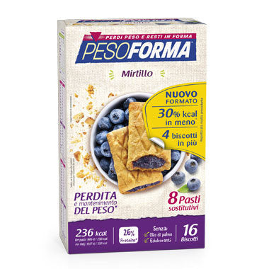 Pesoforma Biscotti Mirtilli 16 Pezzi