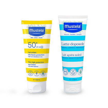 Mustela Latte Solare Spf50+ 100Ml + Latte Doposole 125 Ml