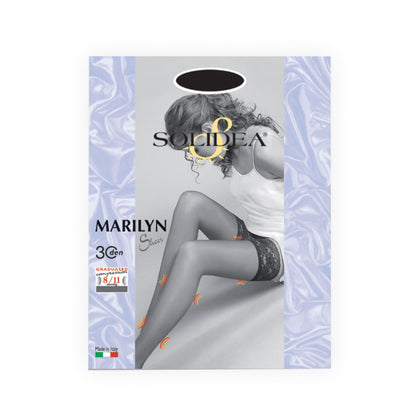 Solidea Calze Autoreggenti Marilyn 30 Sheer Blu Taglia 3ml