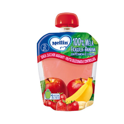 Mellin 100% Mela Fragola E Banana Con Vitamina C 90g