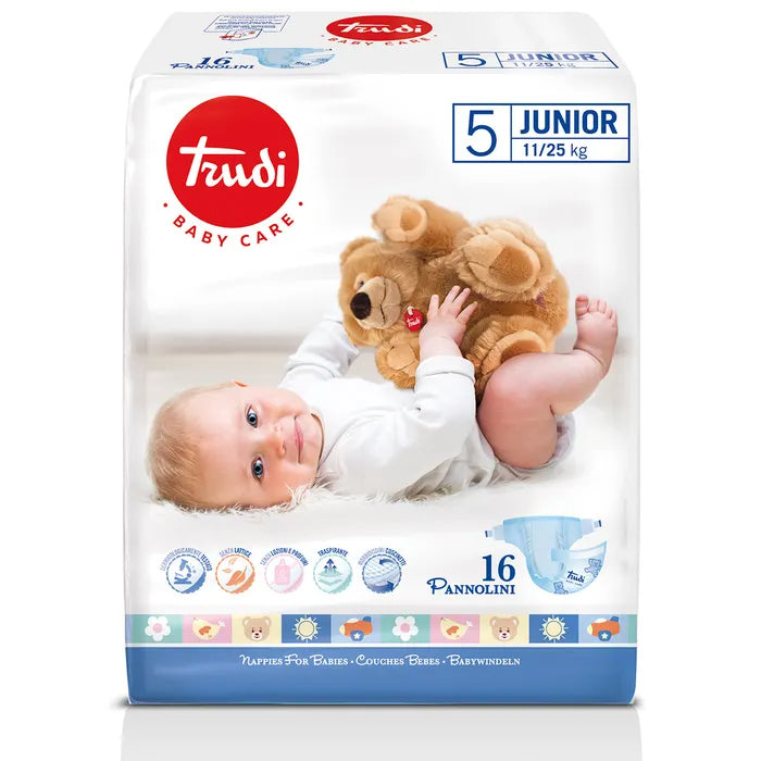 Trudy Baby Care Pannolini 5 Junior 11-25kg 16 Pezzi