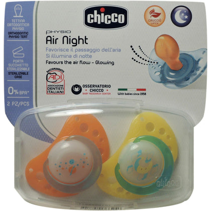 Chicco Succhietto Air Luminoso Caucciu' 12m+ 2 Pezzi