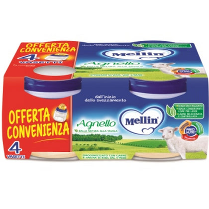 Mellin Omogeneizzato Agnello 4x80g