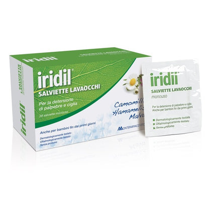 Iridil Salviette Lavaocchi 28 Pezzi