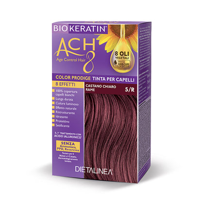 Biokeratin Ach8 Tinta Capelli Castano Chiaro Rame 5/r