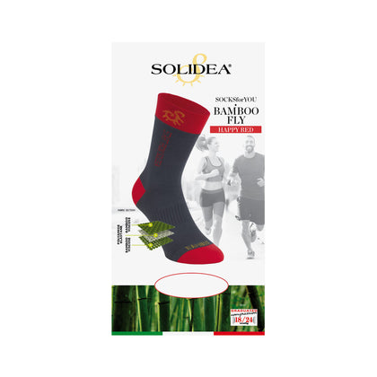 Solidea Socks For You Bamboo Fly Happy Red Bianco Taglia Xl