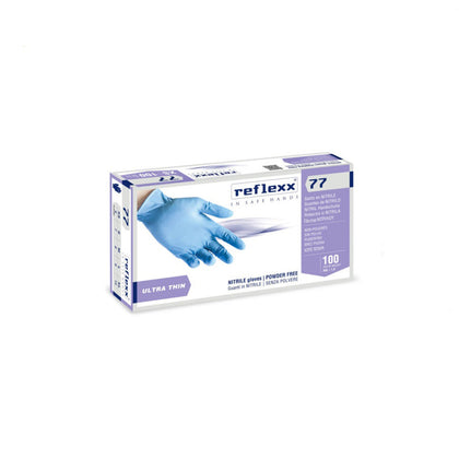 Reflexx Guanti Nitrile Senza Polvere Medium 100 Pezzi