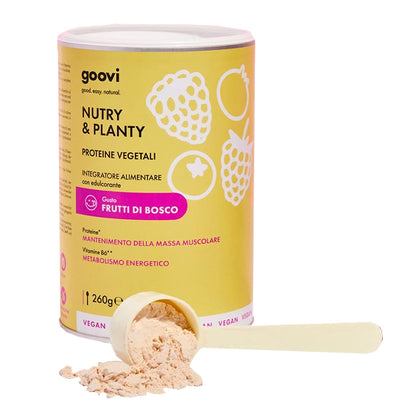 Goovi Proteine Vegetali Frutti Di Bosco 260g