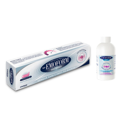 Neo Emoform Dentifricio Whitening+ Aqua Collutorio