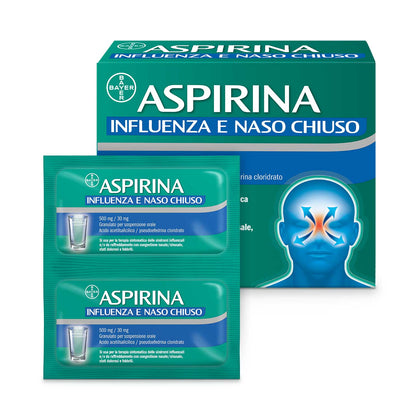 Aspirina Influenza E Naso Chiuso 20 Bustine