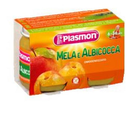 Plasmon Omogeneizzato Mela/albicocca 2x104g