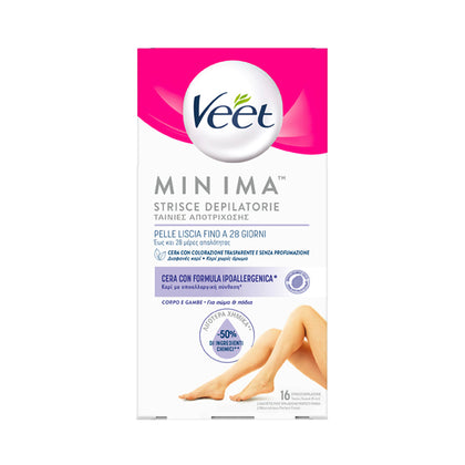 Veet Strisce Corpo Ipoallergeniche 16 Pezzi