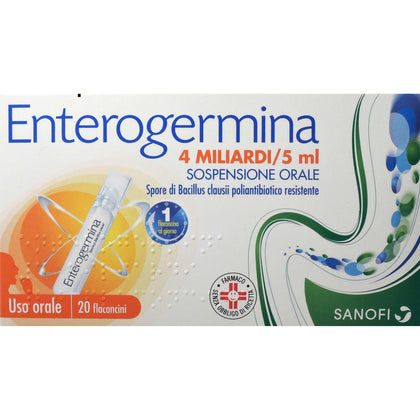 Enterogermina Os 20 Flaconcini 4 Miliardi 5ml