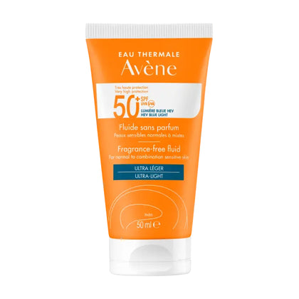 Avene Solare Fluido Senza Profumo Spf50+ 50Ml