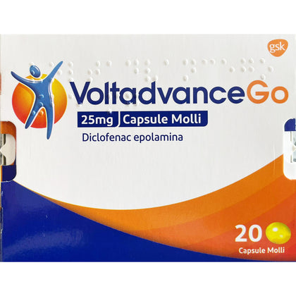 Voltadvancego 25mg 20 Capsule Molli