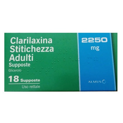 Clarilaxina Glicerolo 18 Supposte 2250mg