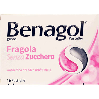 Benagol 16 Pastiglie Fragola Senza Zucchero