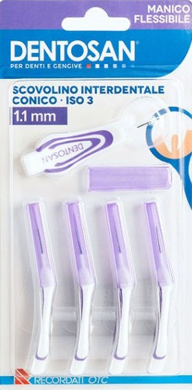 Dentosan Scovolino 1,1mm Viola Conico