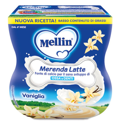 Mellin Merenda Latte Vaniglia 2x100g