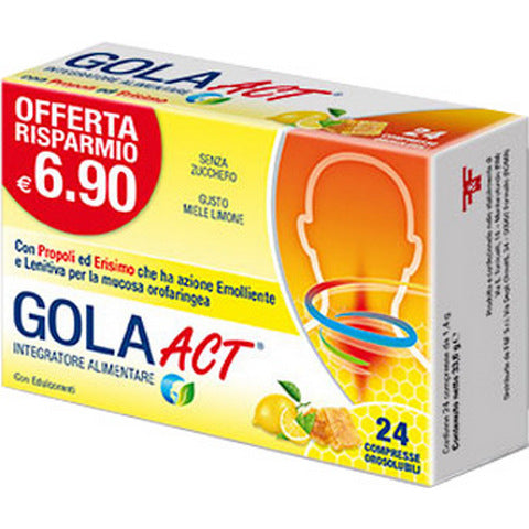 Gola Act Miele Limone 24 Compresse