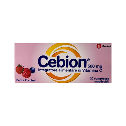 Cebion Masticabile Senza Zucchero Vit C 20 Compresse (contin