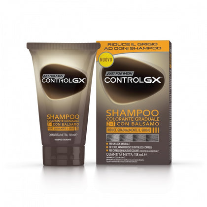 Just For Men Control Gx 2in1 Shampoo Con Balsamo Colorante