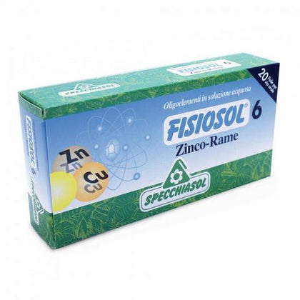 Fisiosol 6 Zinco Rame 20f