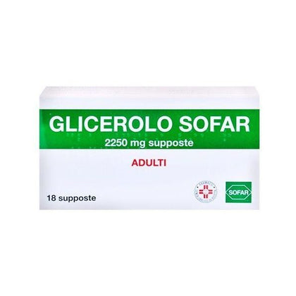 Glicerolo Adulti 18 Supposte 2250mg