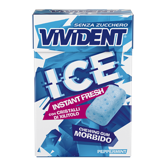 Vivident Ice Instant Fresh Peppermint Chewing Gum 27g