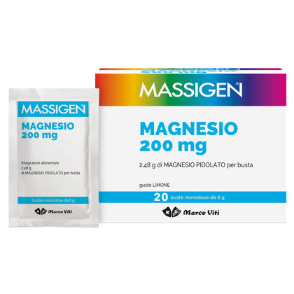 Massigen Magnesio Pidolato 20 Bustine 6g